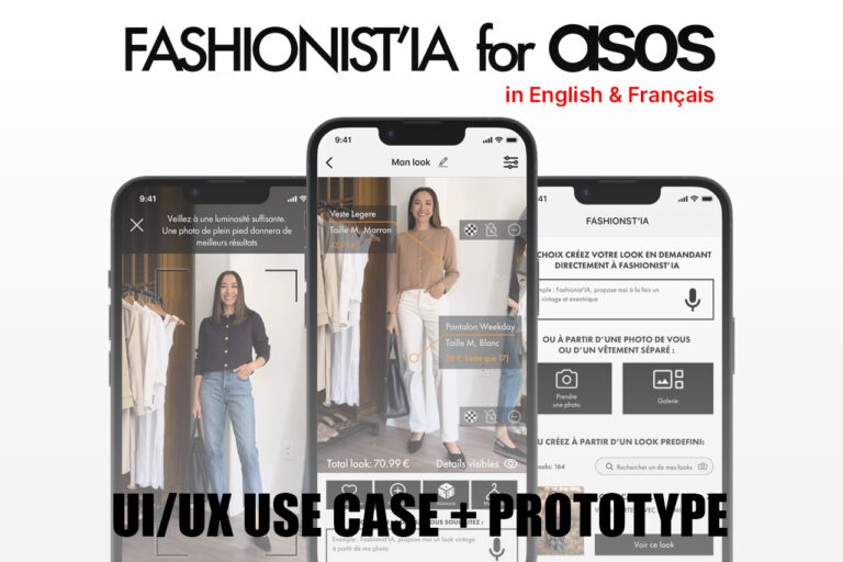 Use Case UI/UX – Fashionista’IA for ASOS